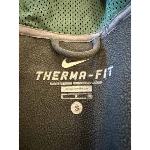 Nike Therma-Fit Mens Gray Oregon Ducks Full Zip Hooded Fleece Sweatshirt Size S - Picture 6 of 10
